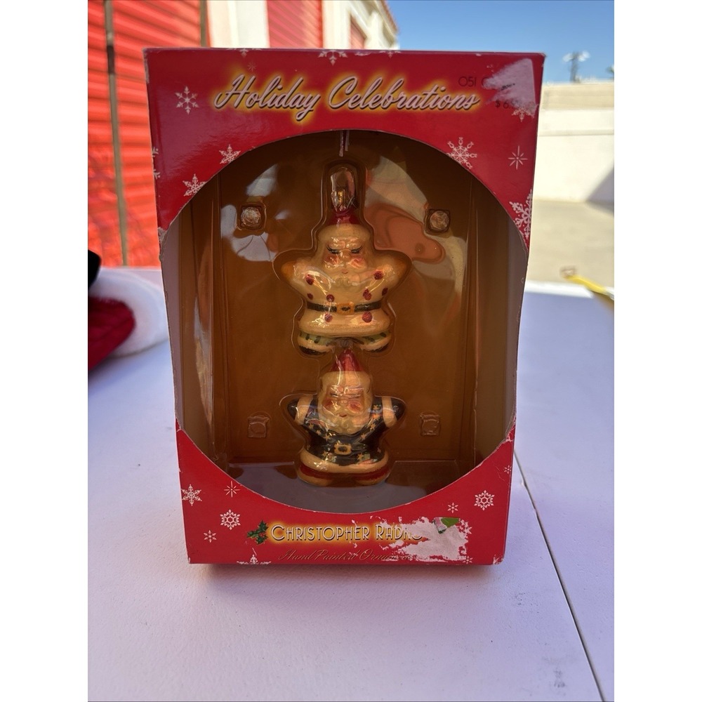 Christopher Radko Holiday Celebration Target Santa Christmas Ornament